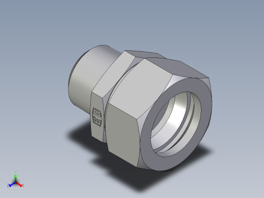 卡套式工业通用硬管接头EO_Male_Stud_connector_GE35L1NPT71主视缩略图