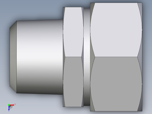 卡套式工业通用硬管接头EO_Male_Stud_connector_GE35L1NPT71俯视缩略图