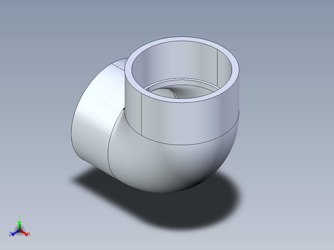 CPVC管件05-Sch80_90Elbow_SxS_9806-060 _6in主视图