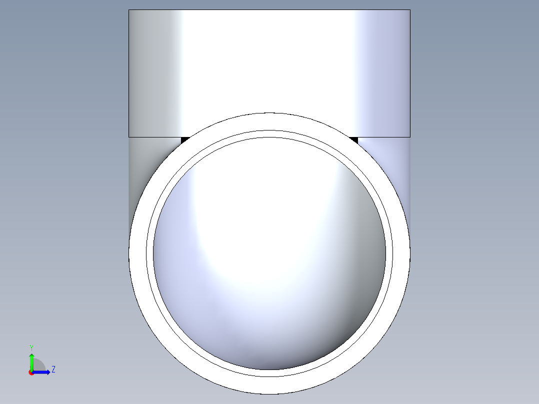 CPVC管件05-Sch80_90Elbow_SxS_9806-060 _6in左视图