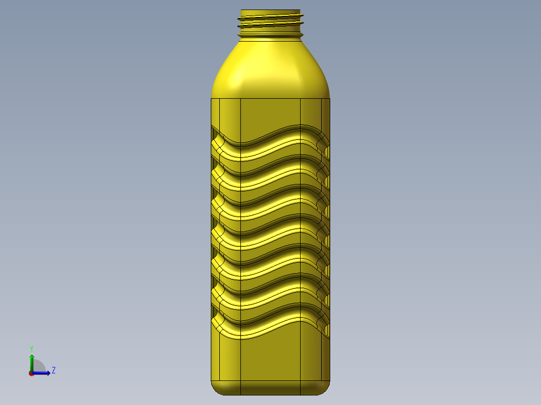 矿泉水瓶左视图