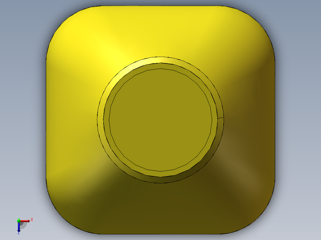 矿泉水瓶俯视图