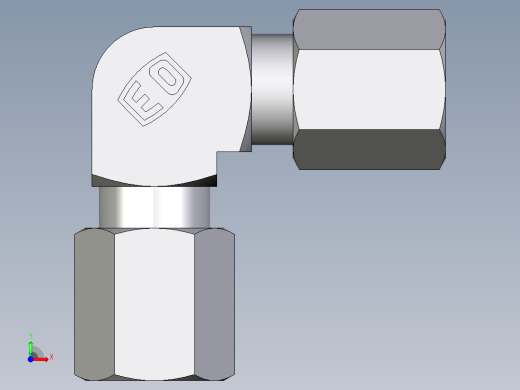 卡套式工业通用硬管接头EO_Union_elbow_W04LLCF前视缩略图