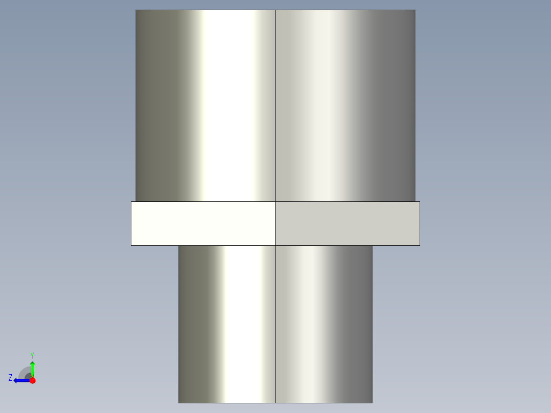 船舶管路系统SeaCor_PVC-SS_SPIGxFPT_37J178005_0.5in右视图