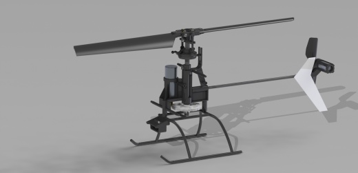 简易RC遥控飞机模型框架3D图纸 Solidworks设计缩略图