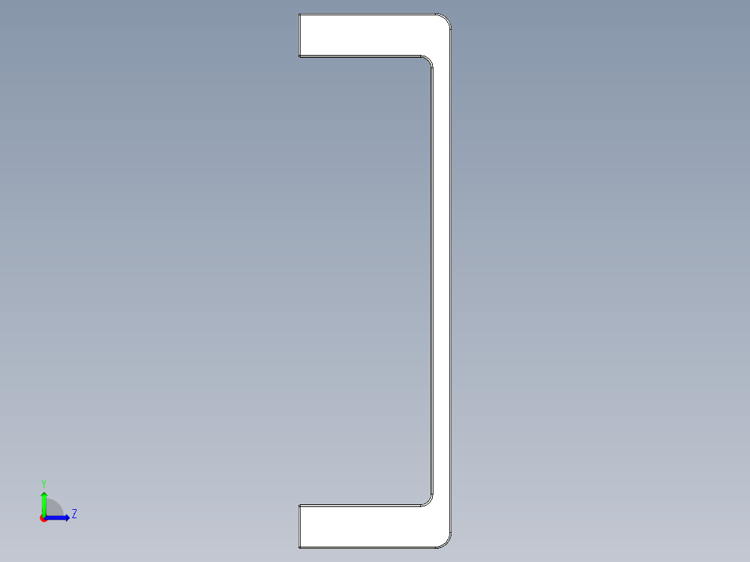 取手(鋁合金)(A)MG-3D多系列多零件图纸模型左视图