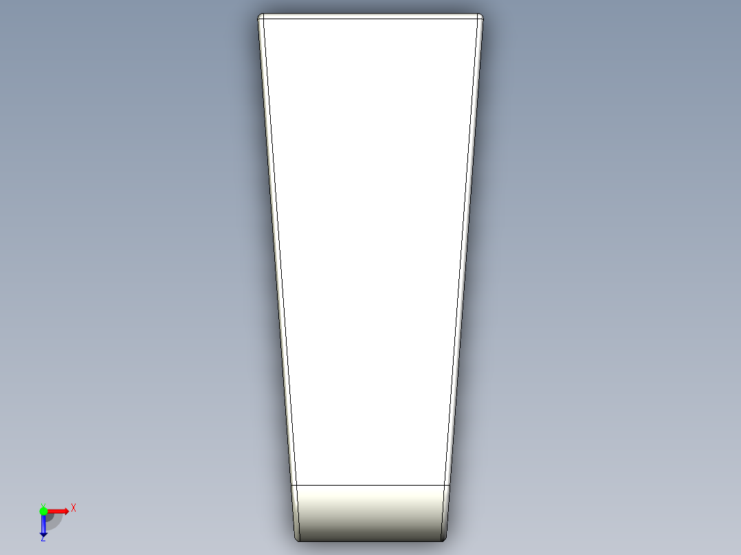 取手(鋁合金)(A)MG-3D多系列多零件图纸模型俯视图