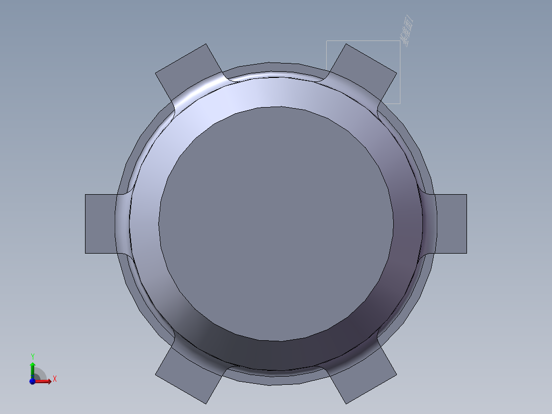 短花键轴前视图