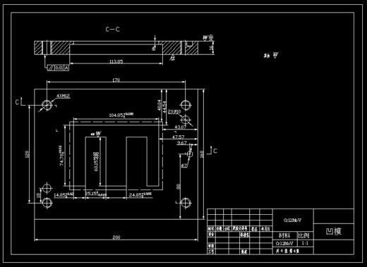 JB025-铁心片零件冲裁复合冲压模具设计落料冲孔聚力设计缩略图