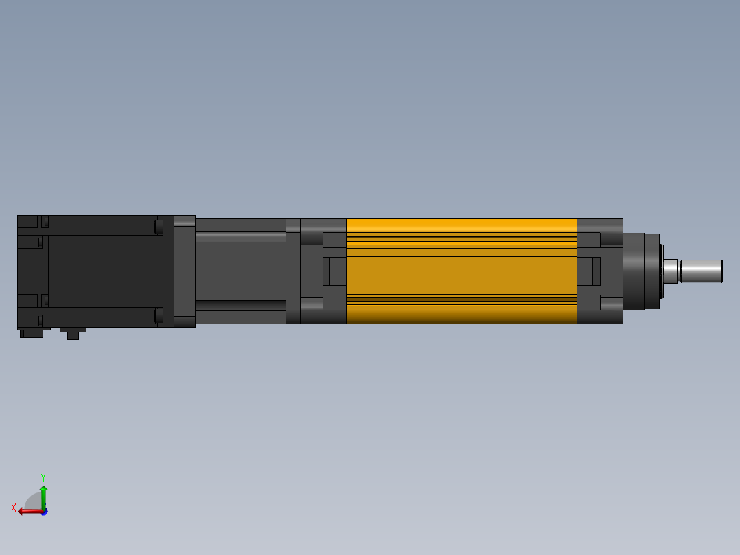 电动缸MES63-D-750W后视图