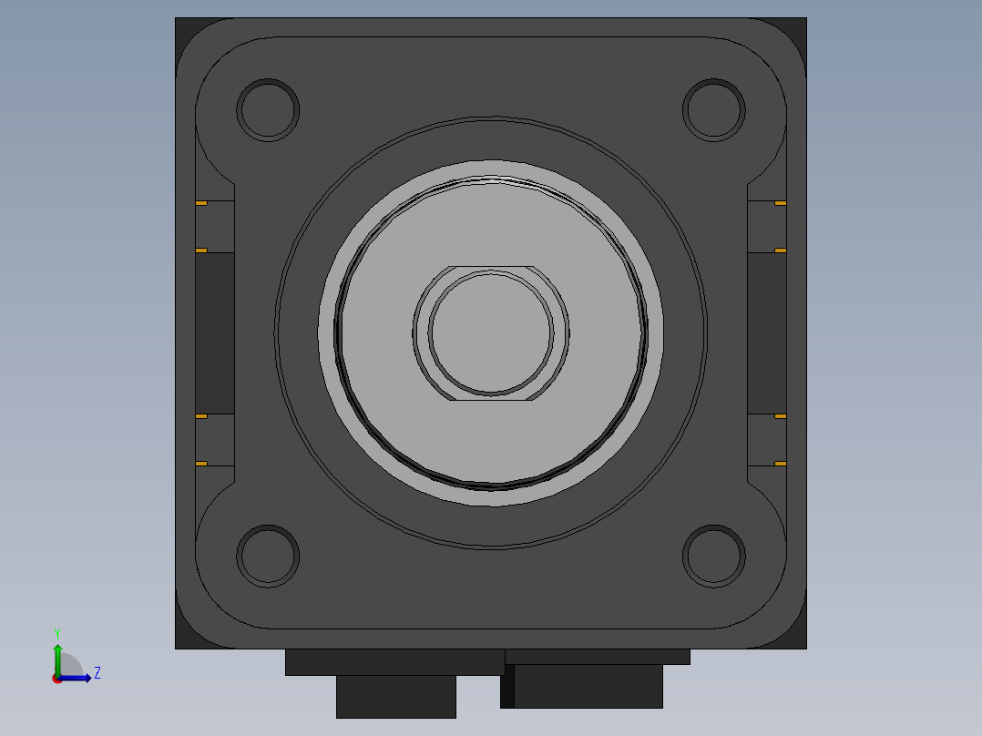 电动缸MES63-D-750W左视图