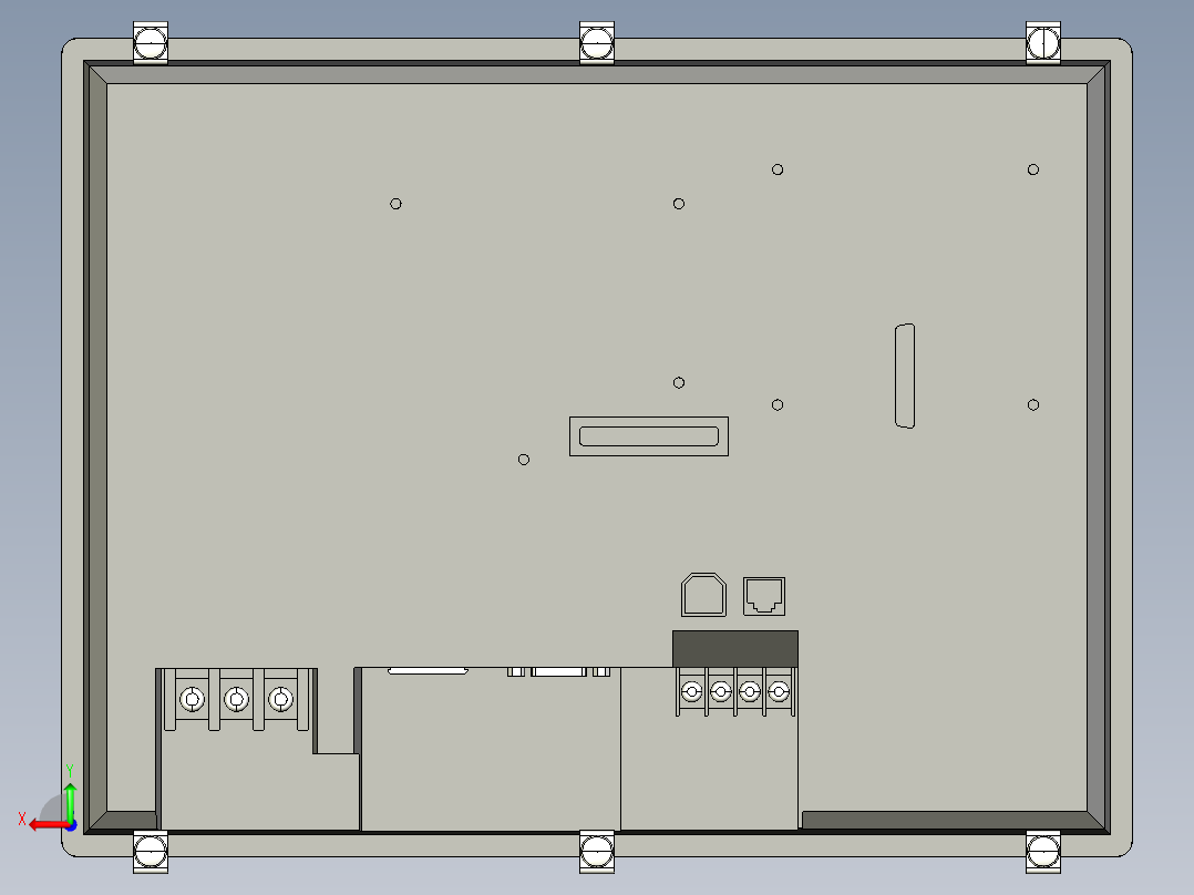 基恩士VT3-S12_kc图纸模型后视图