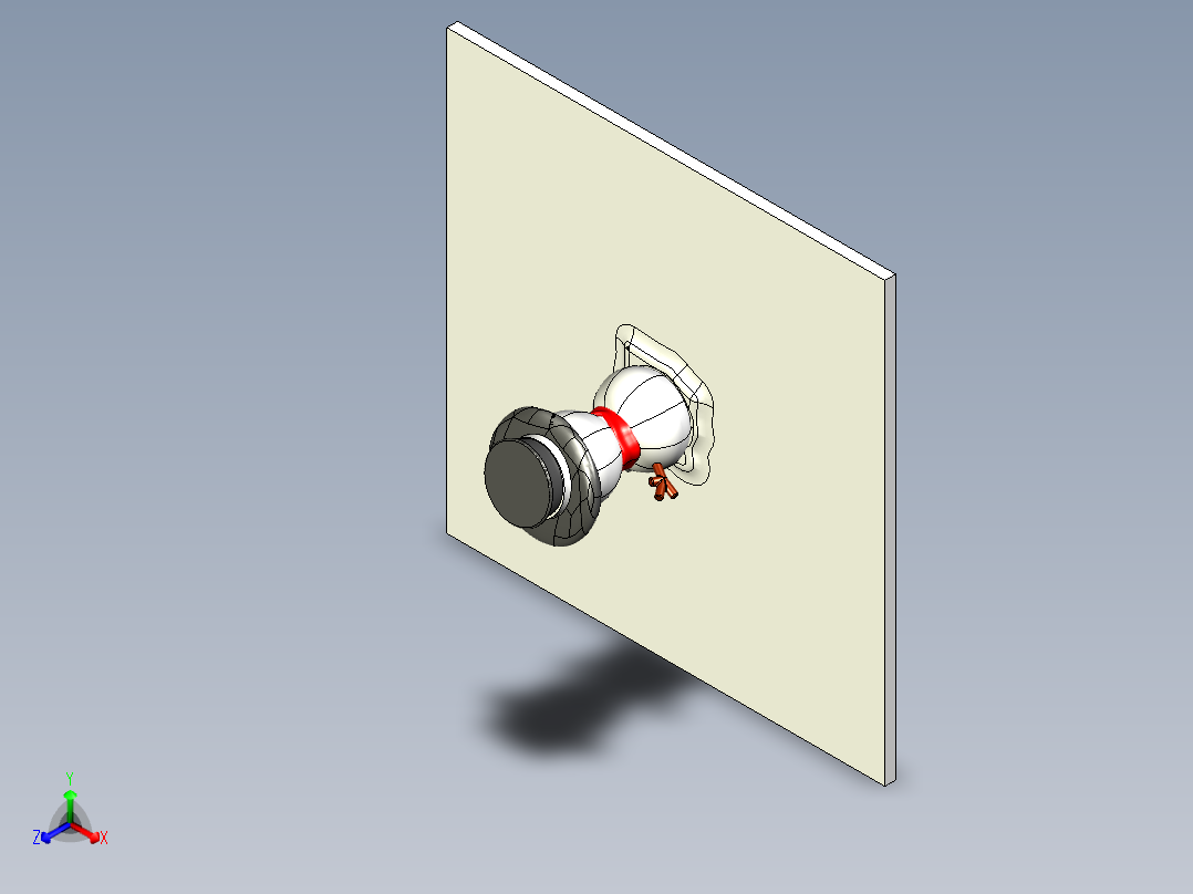 可爱的小雪人正等轴测图