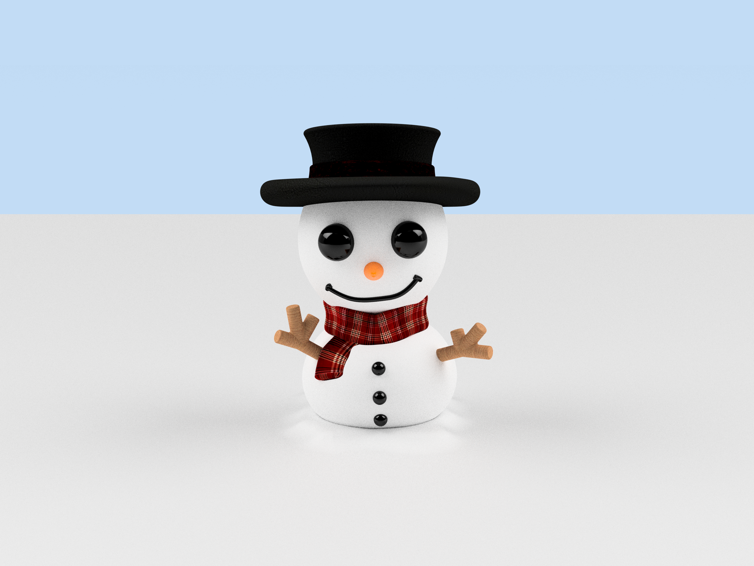 可爱的小雪人