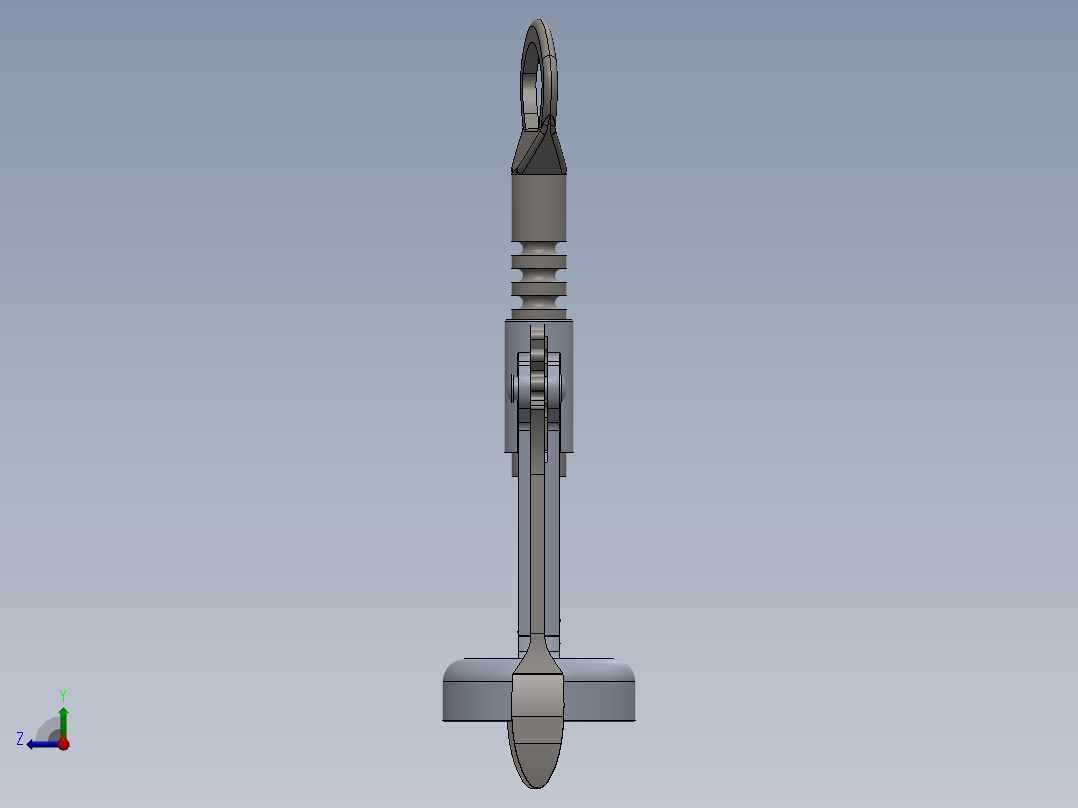 翼形开瓶器右视图