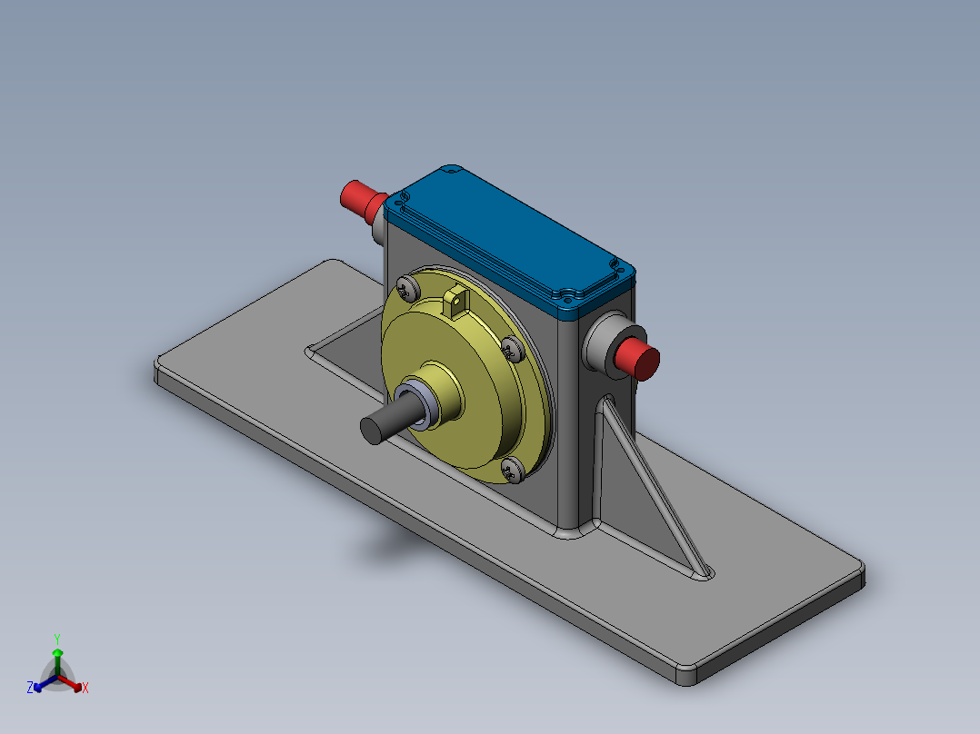 齿轮箱正等轴测图
