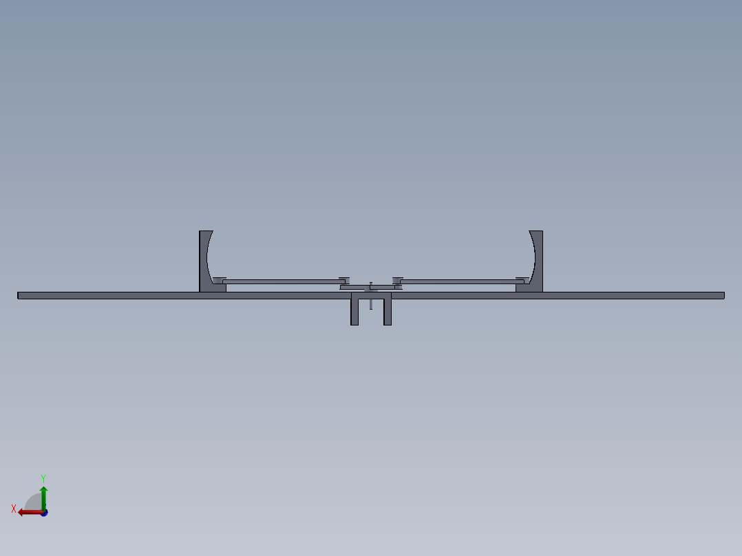 滑动机构后视图