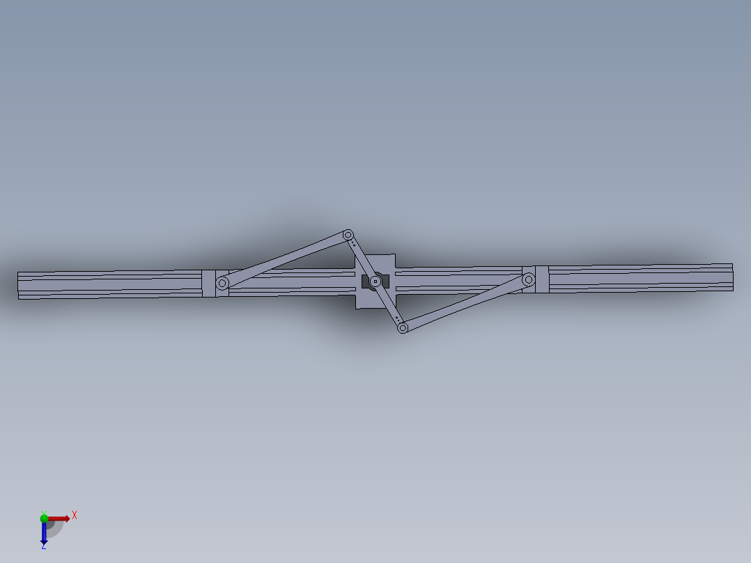 滑动机构俯视图