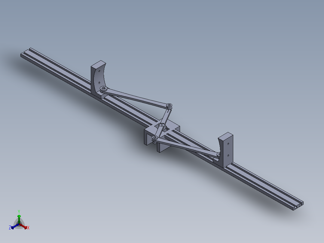 滑动机构正等轴测图