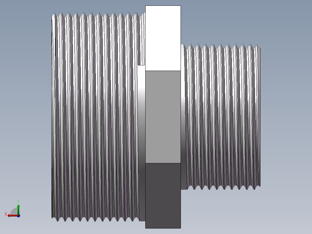 对丝-六角异径 DN50-DN32后视图