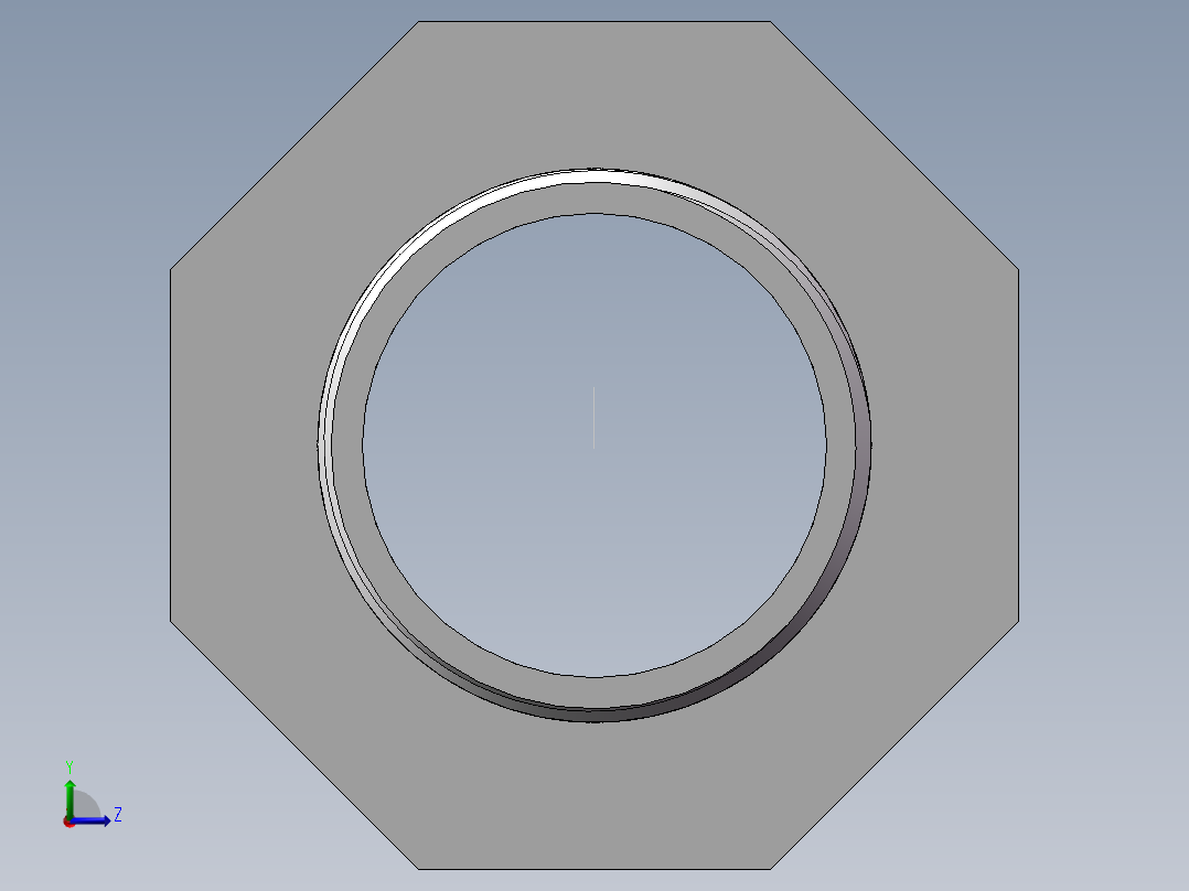 对丝-六角异径 DN50-DN32左视图