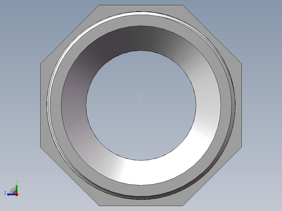 对丝-六角异径 DN50-DN32右视图