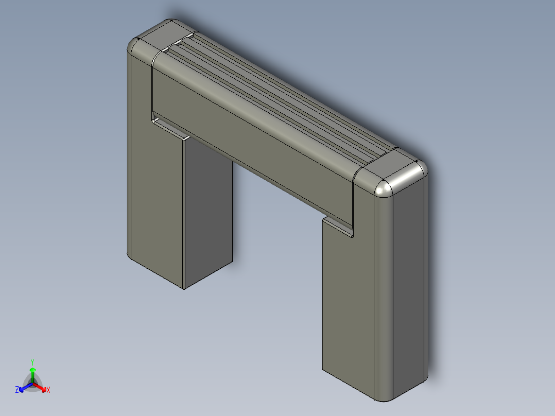 取手(鋁合金)UG-3D多系列多零件图纸模型主视图