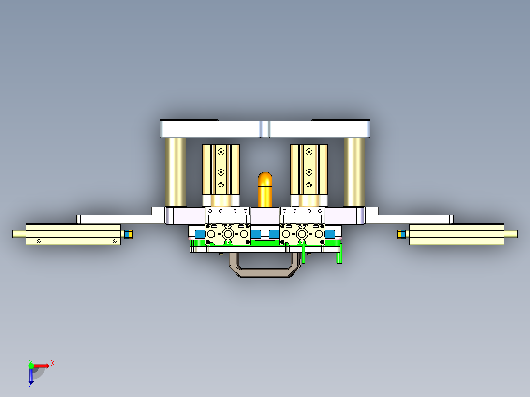 Z581C-笔记本CNC工装夹具三维模型CNC7-0806俯视图