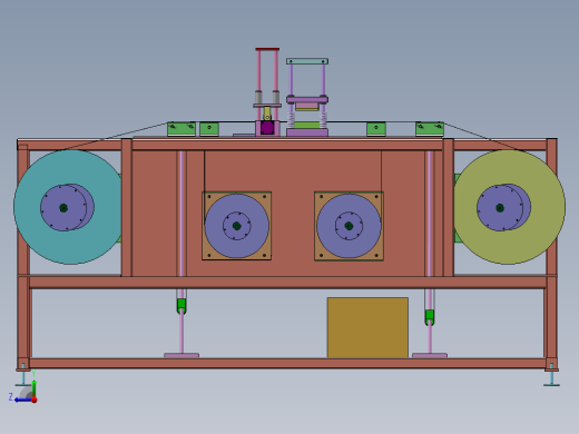 纸板冲裁机sw18可编辑右视缩略图