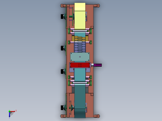 纸板冲裁机sw18可编辑俯视缩略图