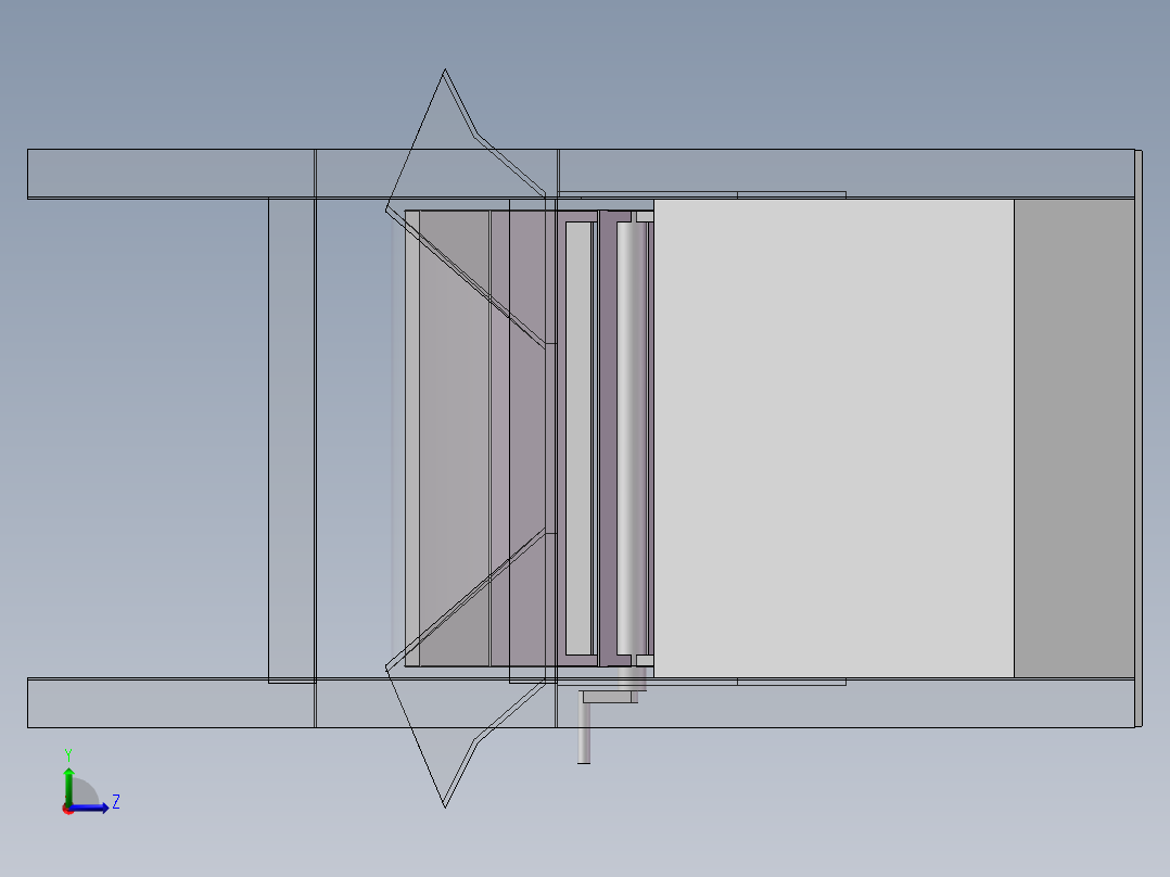 农用风选机sw18左视图