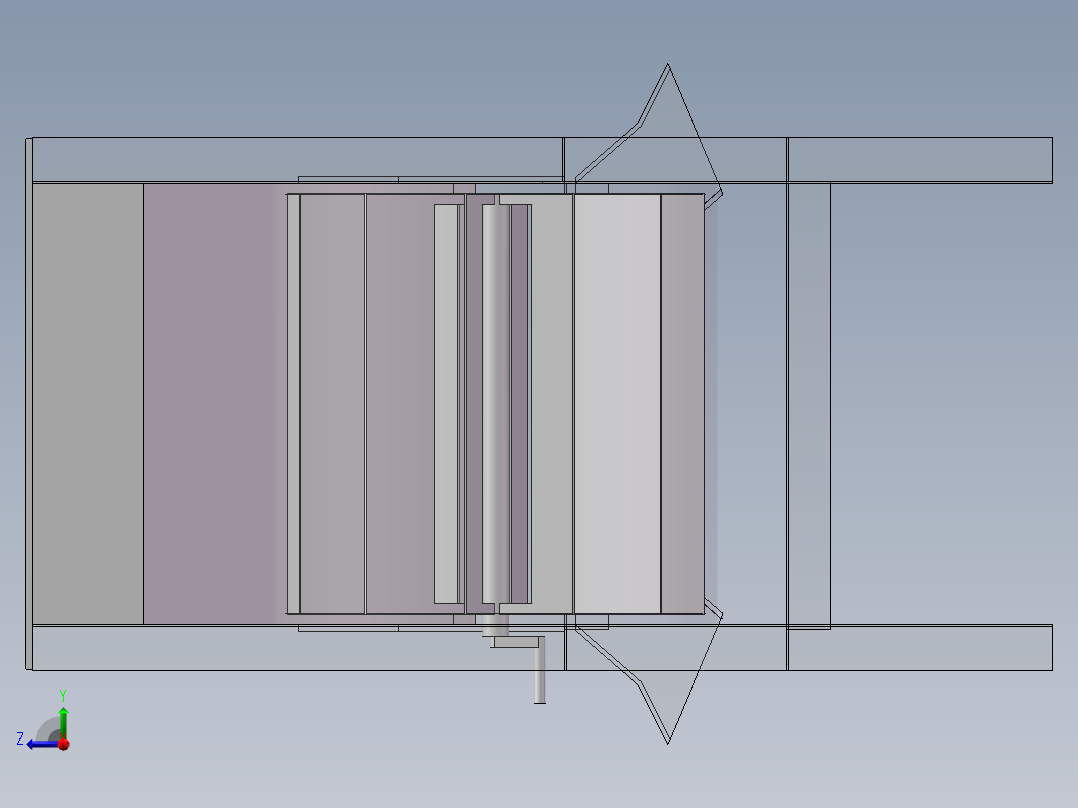 农用风选机sw18右视图