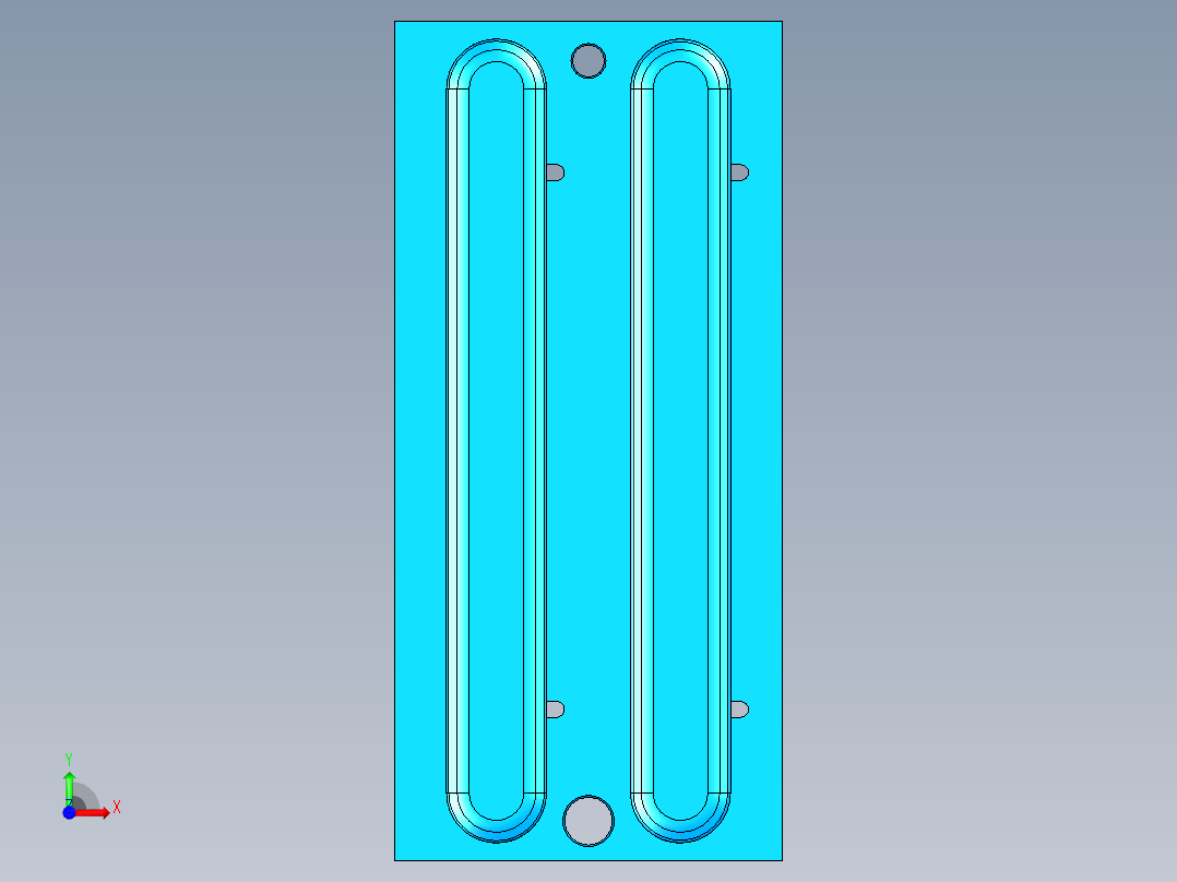 电脑摄像头保护盖外观面开粗UG编程程序模型前视图