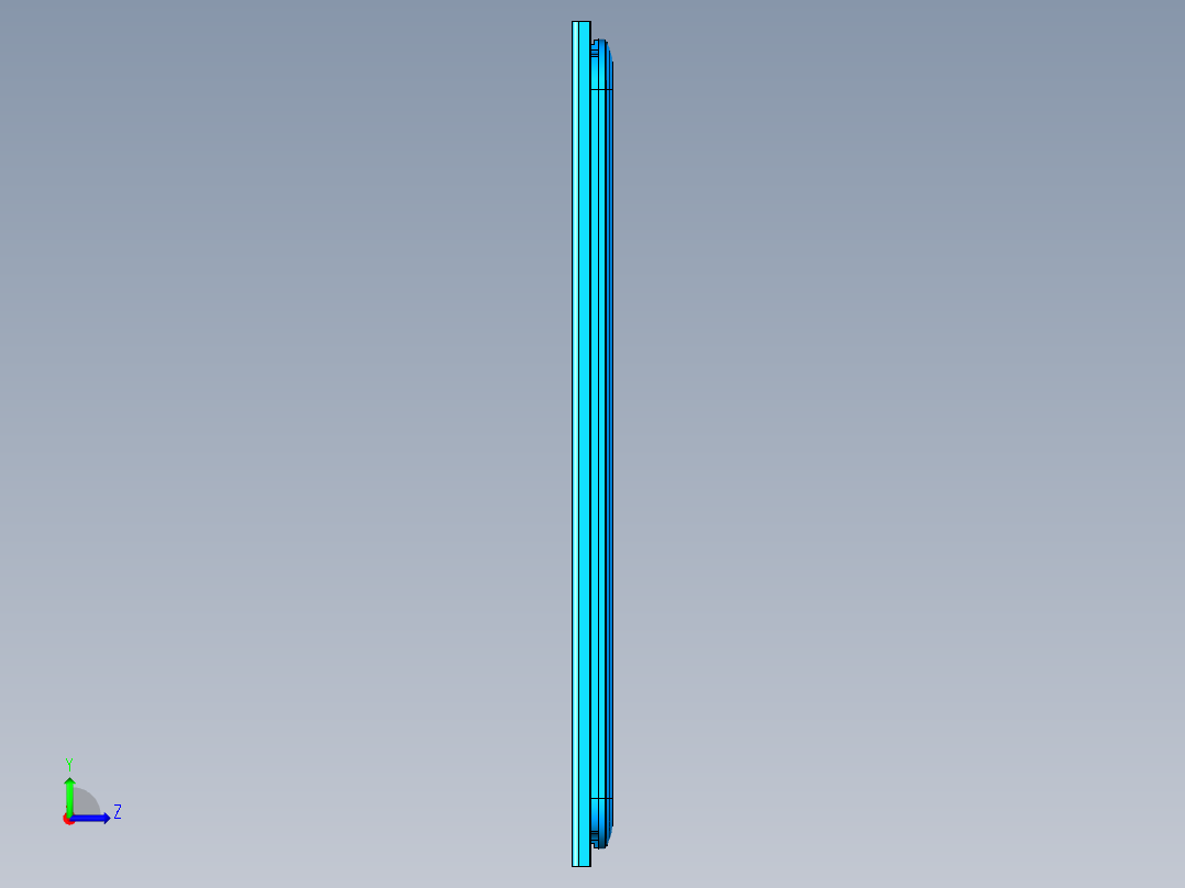 电脑摄像头保护盖外观面开粗UG编程程序模型左视图