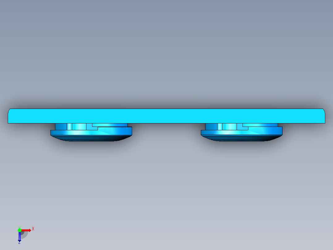 电脑摄像头保护盖外观面开粗UG编程程序模型俯视图