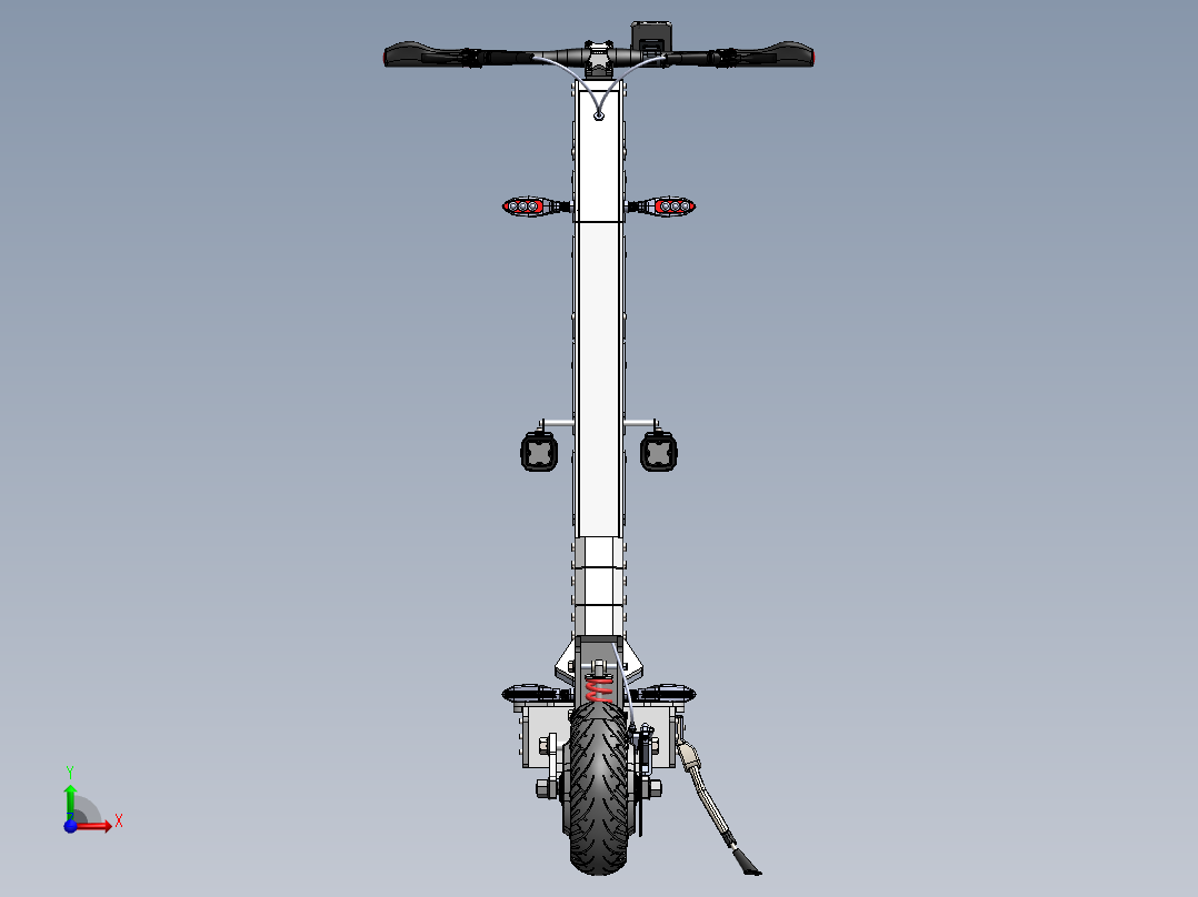 电动滑板车前视图