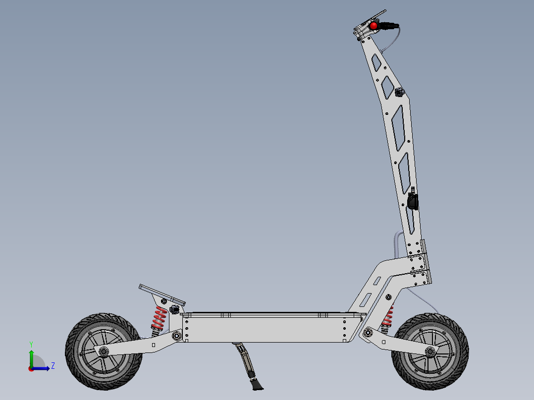 电动滑板车左视图