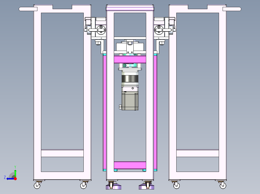 半导体晶圆盒转运架右视图