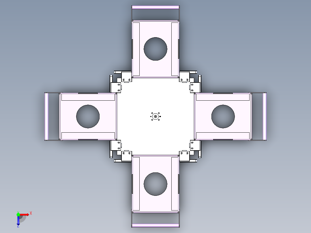 半导体晶圆盒转运架俯视图