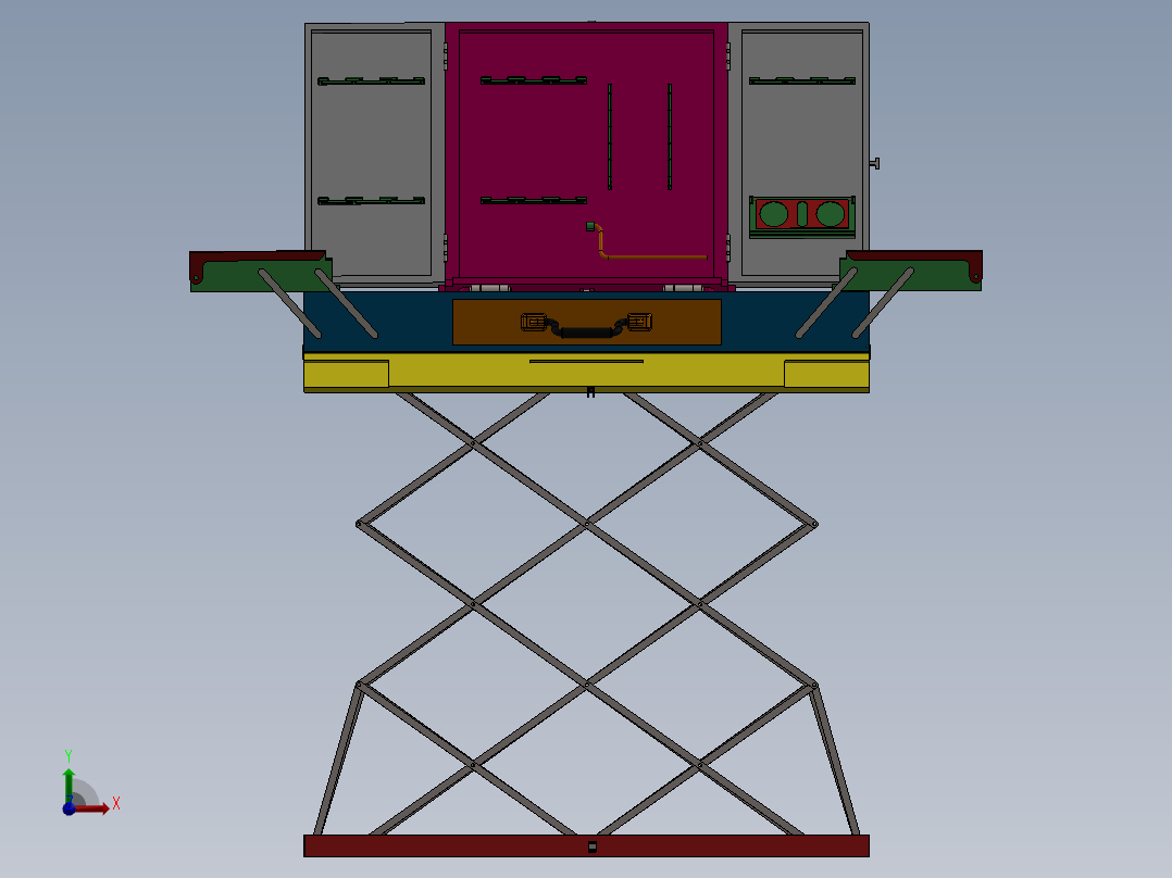 A2004470-便携式工具桌前视图