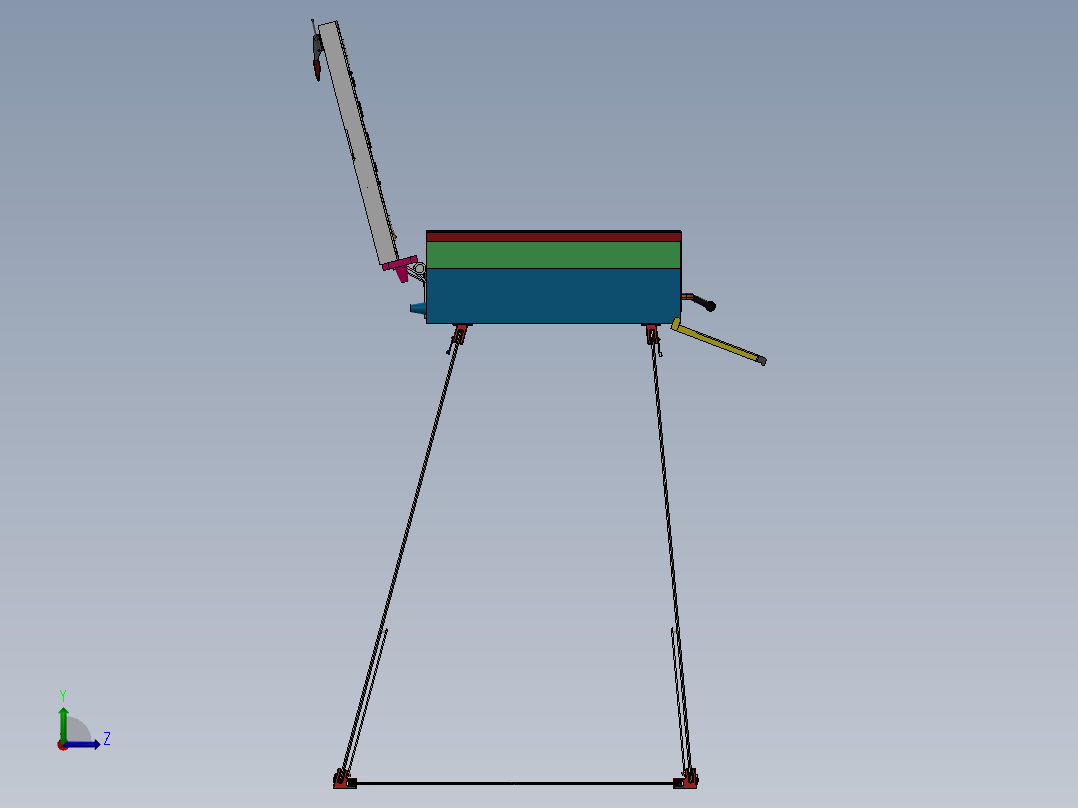 A2004470-便携式工具桌左视图
