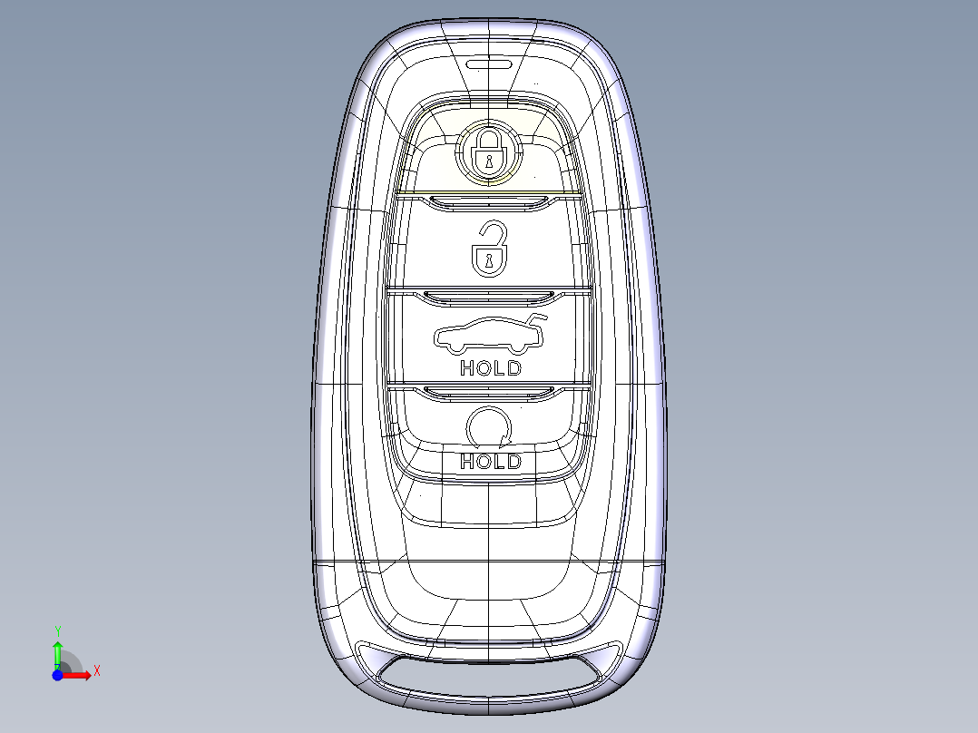 红旗H5车钥匙前视图
