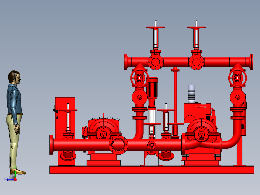 泵、水泵(91)右视图