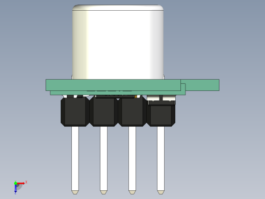 一氧化碳气体传感器俯视缩略图