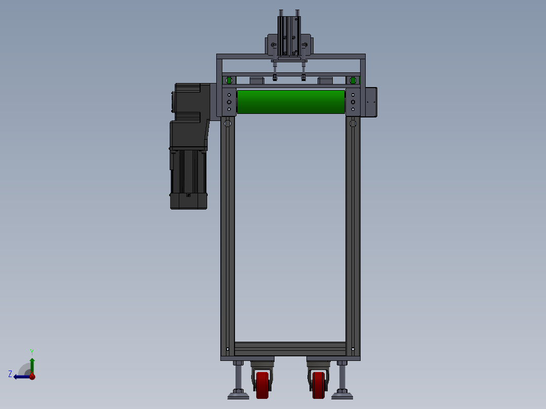 进料输送线右视图