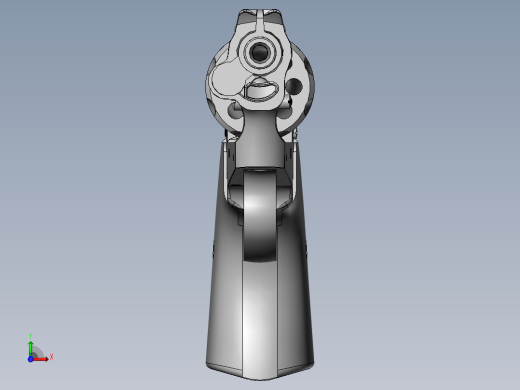 手枪左轮冲锋枪老式狙击步枪设计3D图纸rohm-model-63-22lr-revolver-prop SW STP IGS前视缩略图