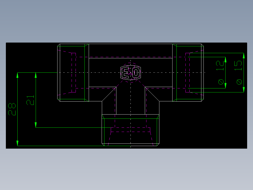 PARKER管接头EO Union tee T15L71X_front