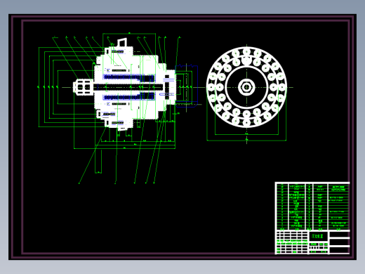 移动定尺机压紧装置和动力源装置设计3张CAD图