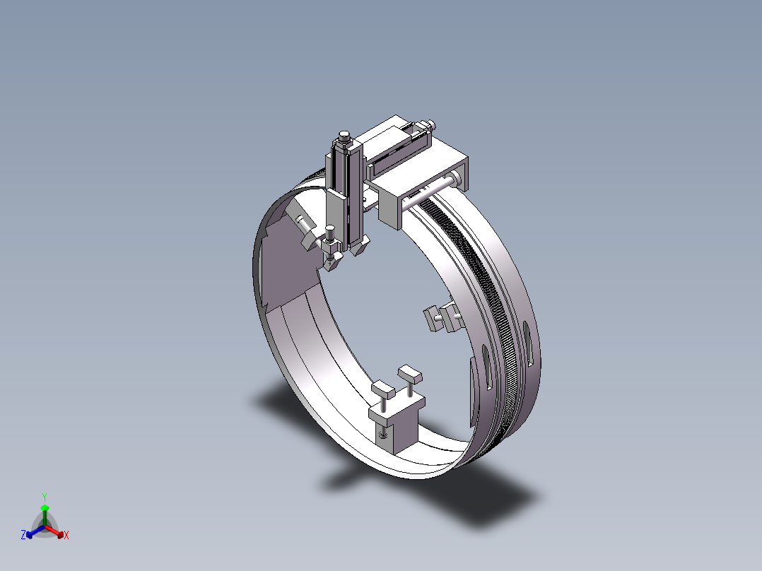 管道外圆自动焊接机结构设计【含三维+CAD+说明书】正等轴测图