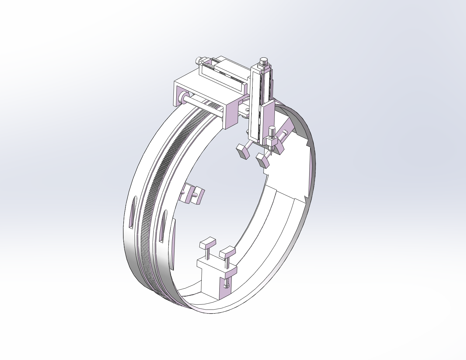 管道外圆自动焊接机结构设计【含三维+CAD+说明书】